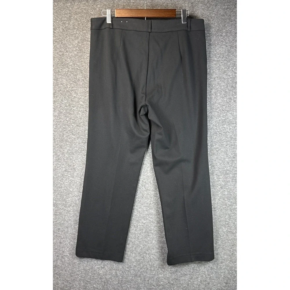 J.McLaughlin Blk Straight Leg Crepe Pants Women Size 10 Bartender Manager Career